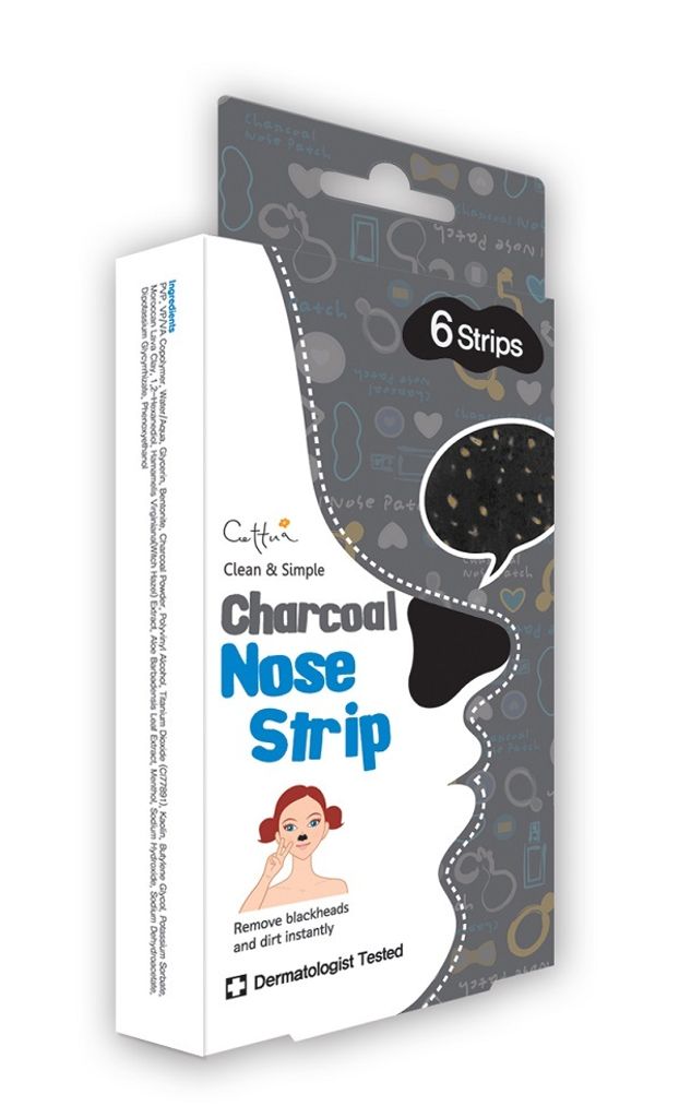 Cettua Charcoal Nose Strip Paski na nos z aktywnym wglem, 6 Zdjęcie produktu 