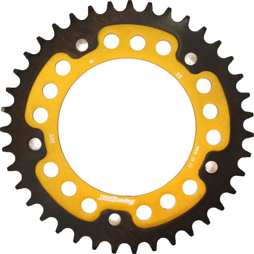 Couronne Bi-métal Supersprox Stealth 530 39Z Gold Haute Résistance