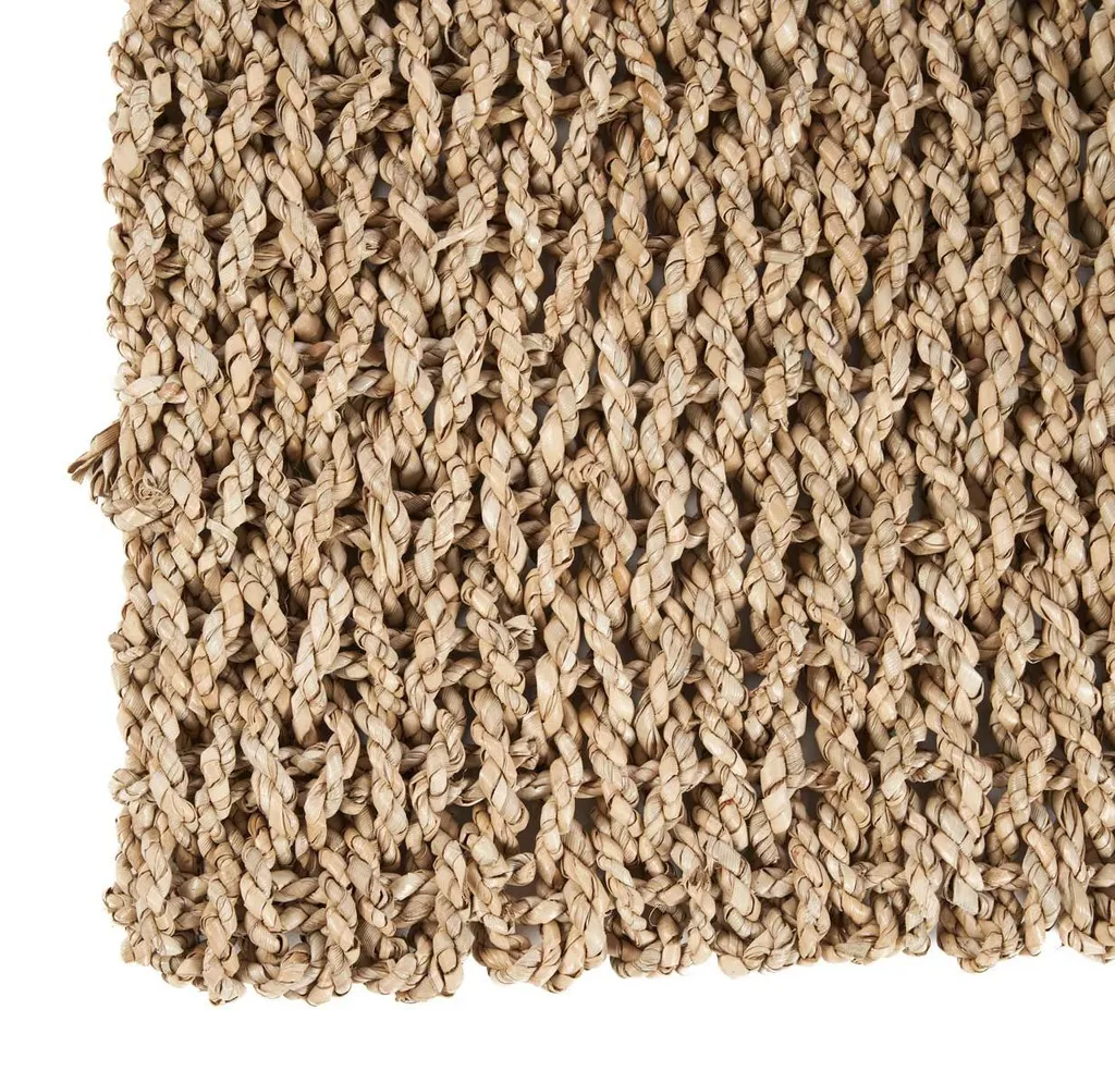 Chemin de table sisal 200x70 cm marron : décorer une table de fête
