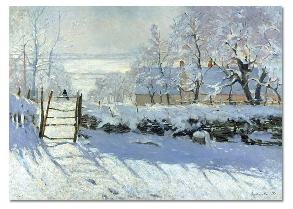 Giallobus - Die Elster - Claude Monet - 140L x 100B cm - Bild - Acrylglas