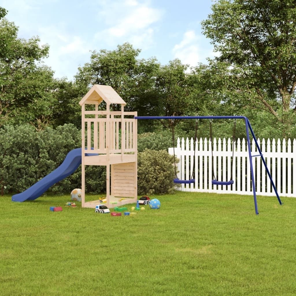 2024 Moderne Schaukeln Spielturm Massivholz Kiefer 933706