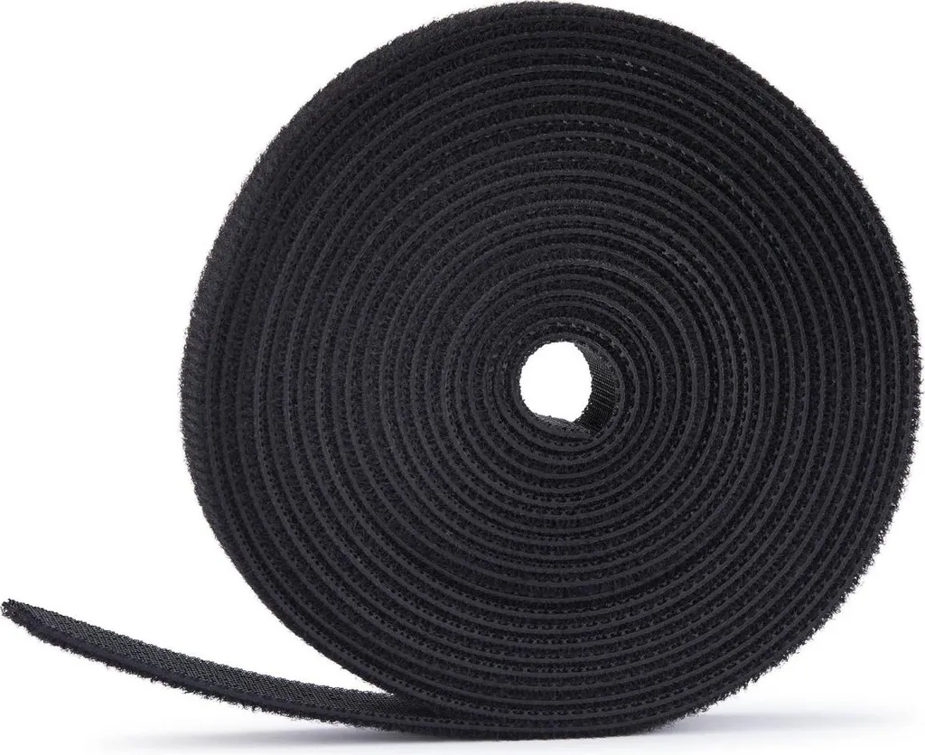 StarTech.com Rouleau de Velcro Noir 22,8m x 12,7mm pour Câbles Réutilisable