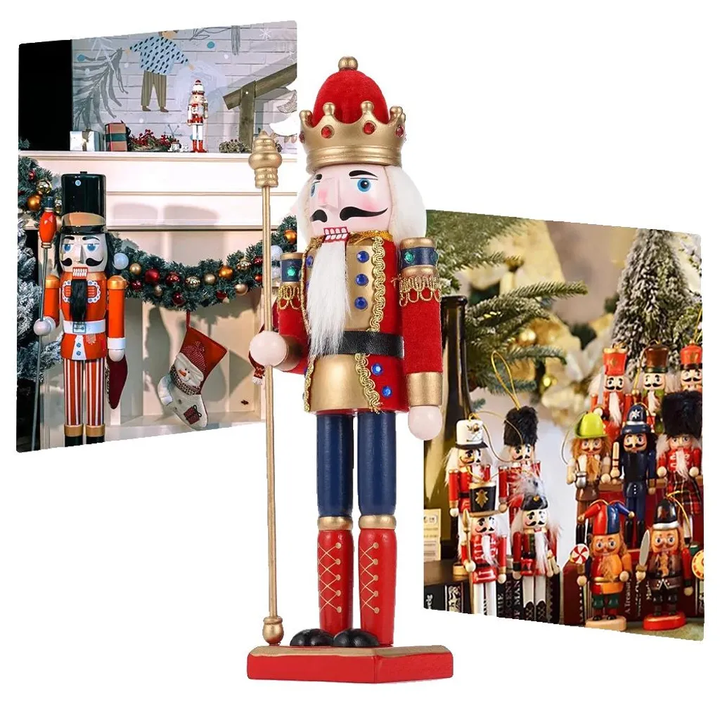 Casse-noisettes Décoratif 30 cm pour Table de Noël et Cheminée en Bois
