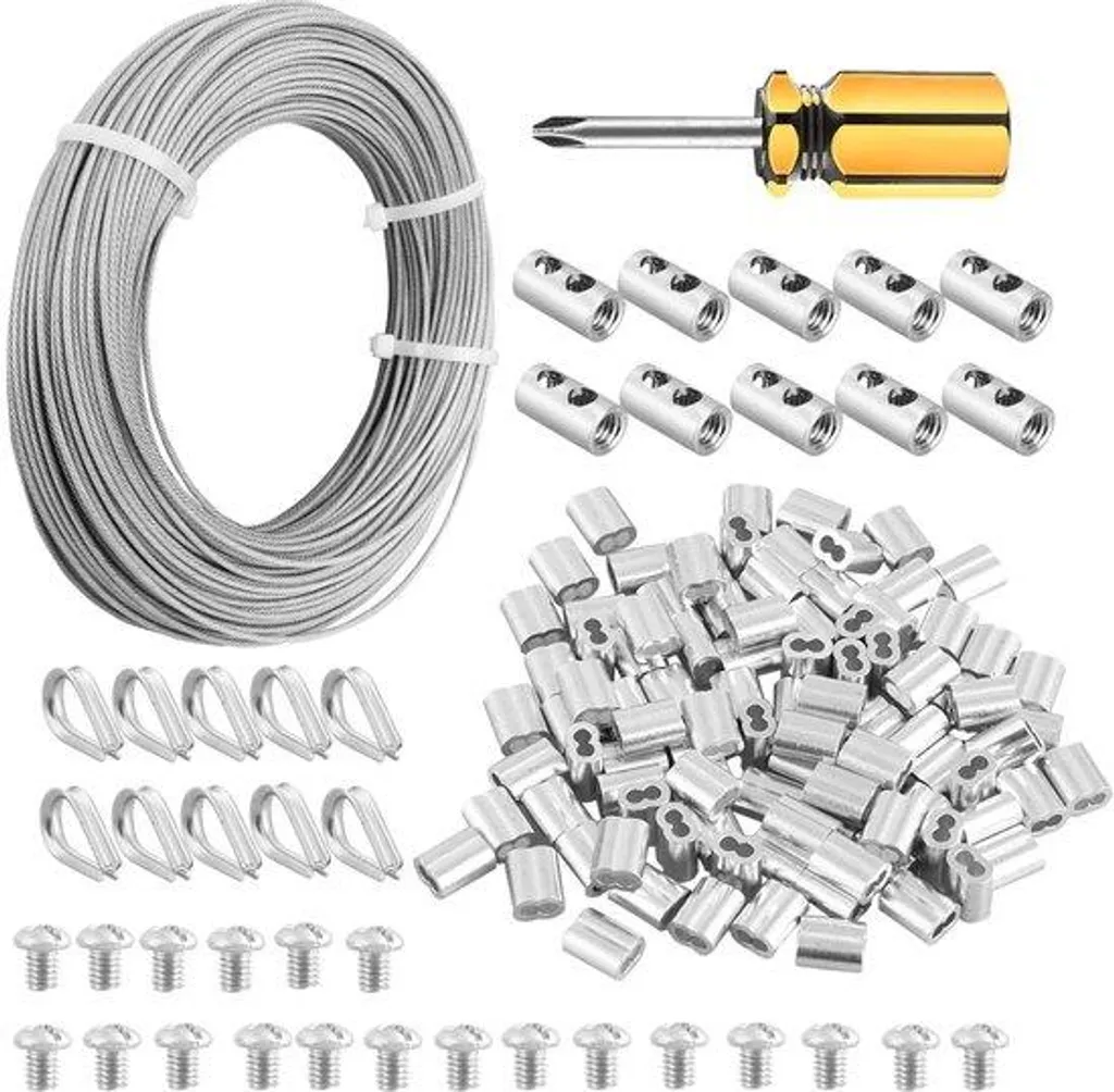 Câble en aluminium 2mm 100m avec âme acier 304 toronné haute qualité