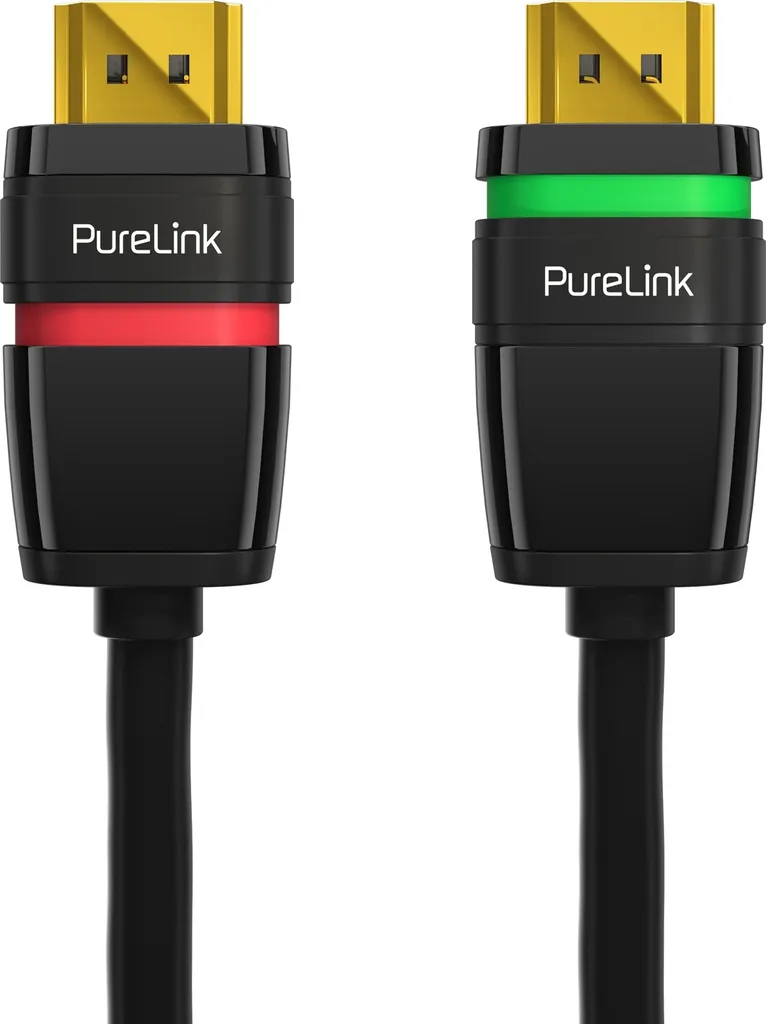 Câble HDMI 4K anti-encombrement 0,5m sans halogène noir haute sécurité