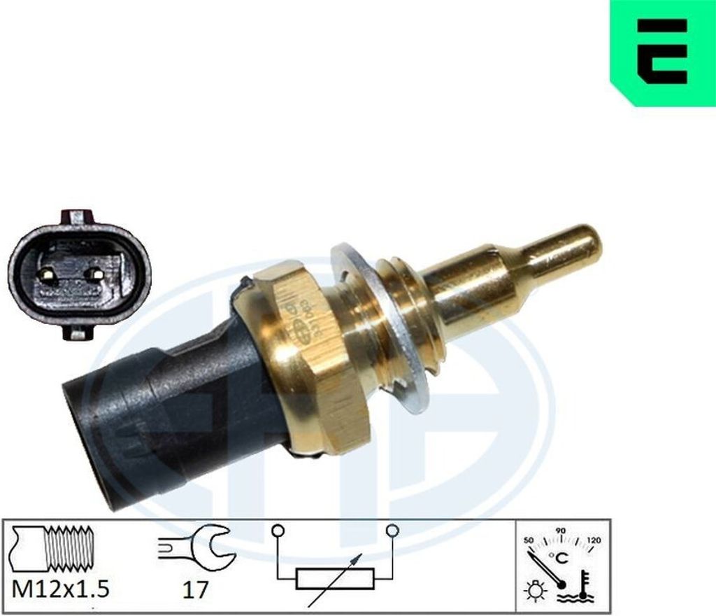 ERA 331063 Kühlmitteltemperatursensor für BMW 3 Touring (E91) 3 Limousine (E90) 5 Touring (F11) 1 Schrägheck (F20) 3 Touring (F31) 5 Limousine (...