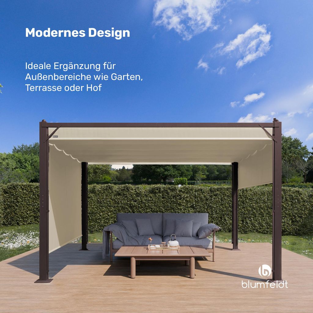 Blumfeldt Pantheon Cortina Pavillon 3x4 m – Produktbild 
