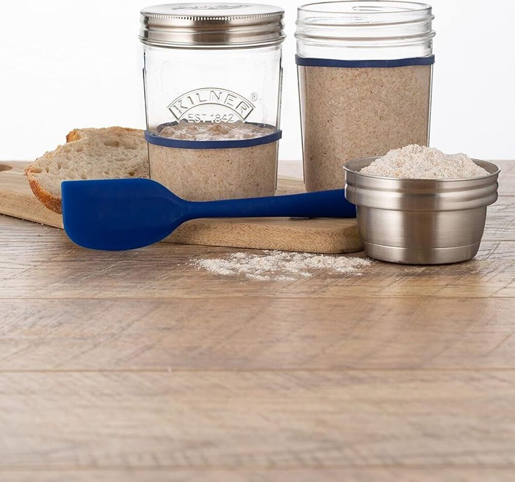 DoughCraft Sauerteig-Kit – 7-teiliges Starter-Set Mit Banneton-Korb & Spülmaschinenfestem Brotbackzubehör Für Anfänger & Profis