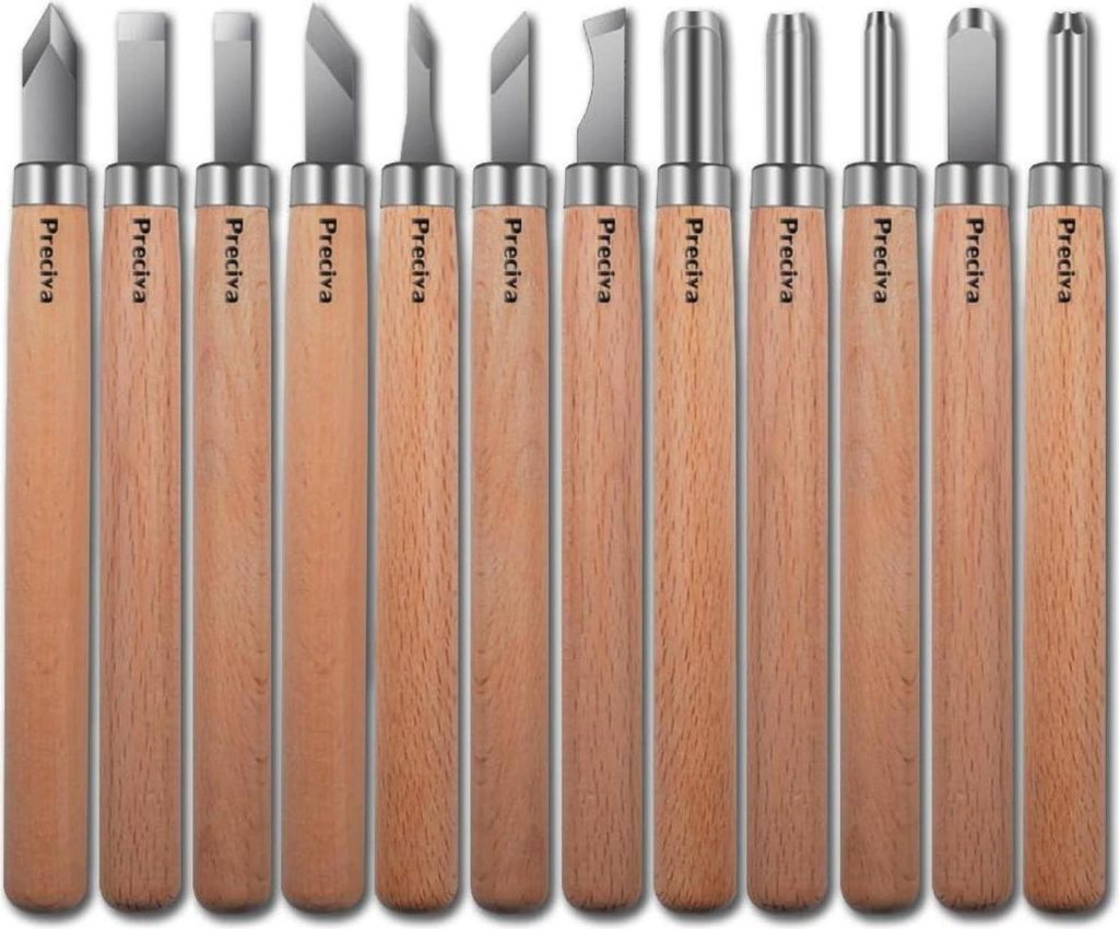 Outils de sculpture en bois Set de 12 couteaux de sculpture Image du produit 