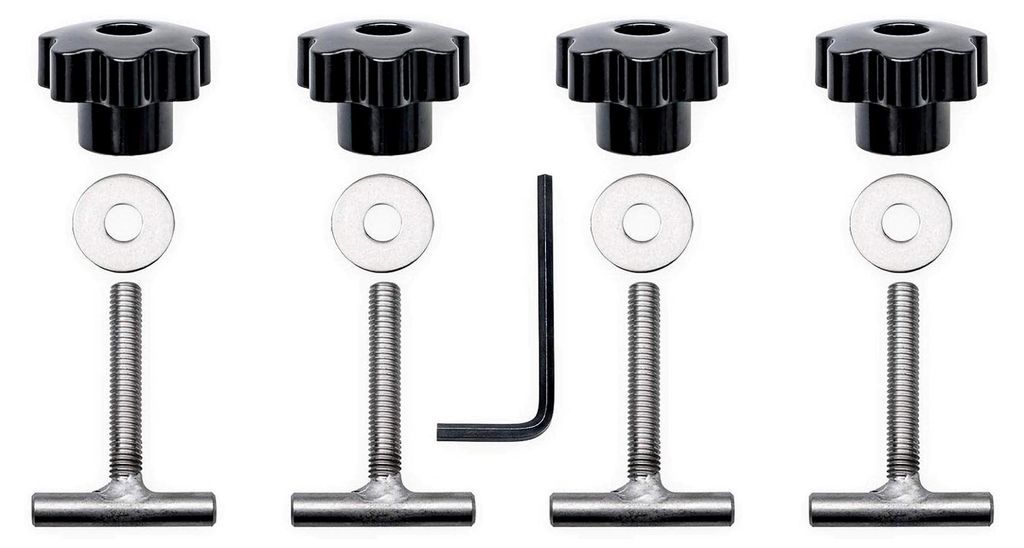 4 Stück T5 Befestigungsschrauben für Rastschiene Multiflexboard Ladungssicherung Edelstahl 50mm passend für Dachboxenzubehör T5 T6
