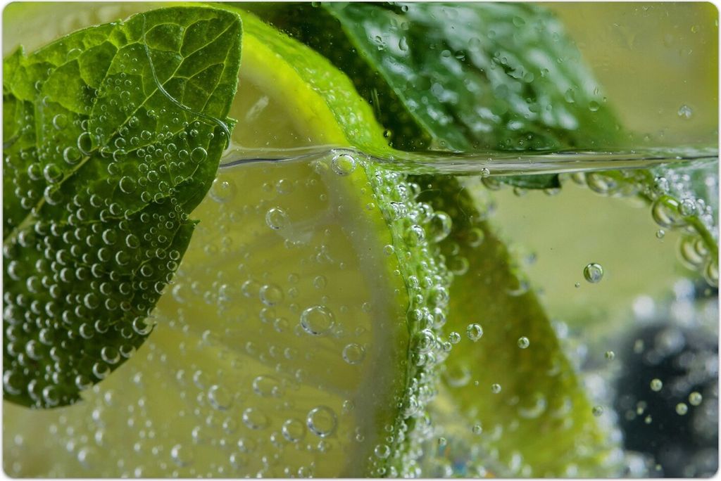 Küchenmatte 60x90 cm Vinylmatte Bodenmatte Dekoration - cocktail mit Limette
