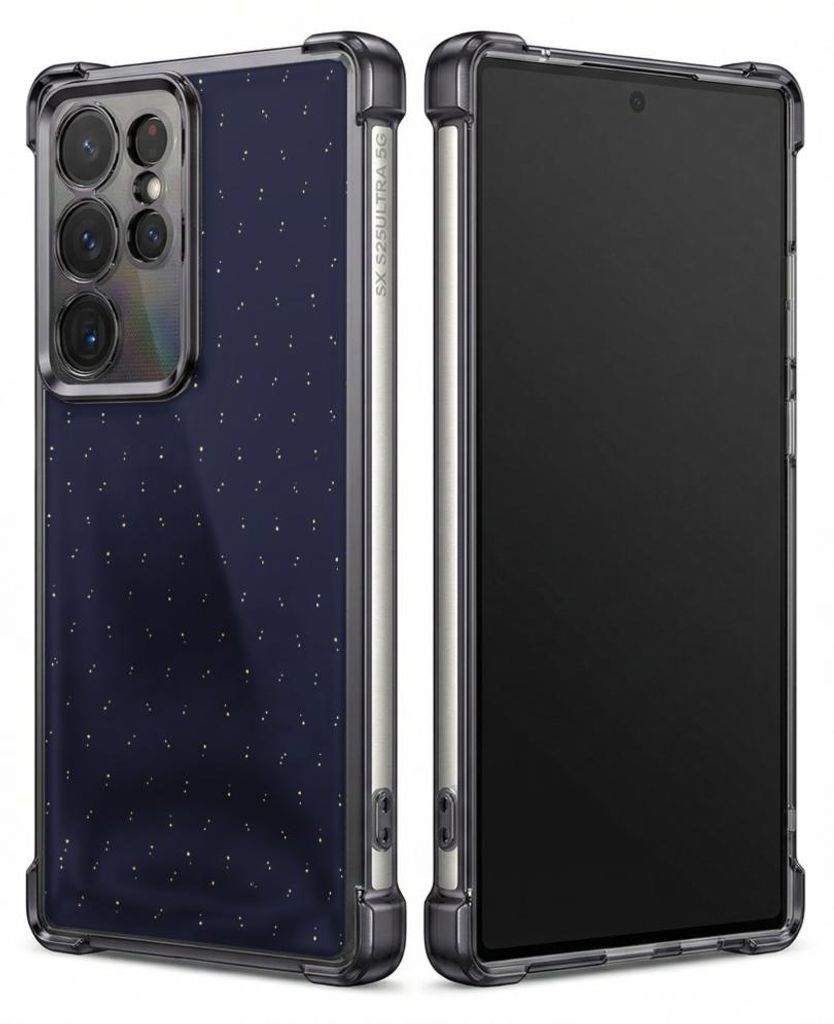 Personalisierte Hülle mit Bild für Samsung Galaxy S22 Elektroplattiert TPU Stoßdämpfer Handyhülle mit Dunkelblaues Punktmuster