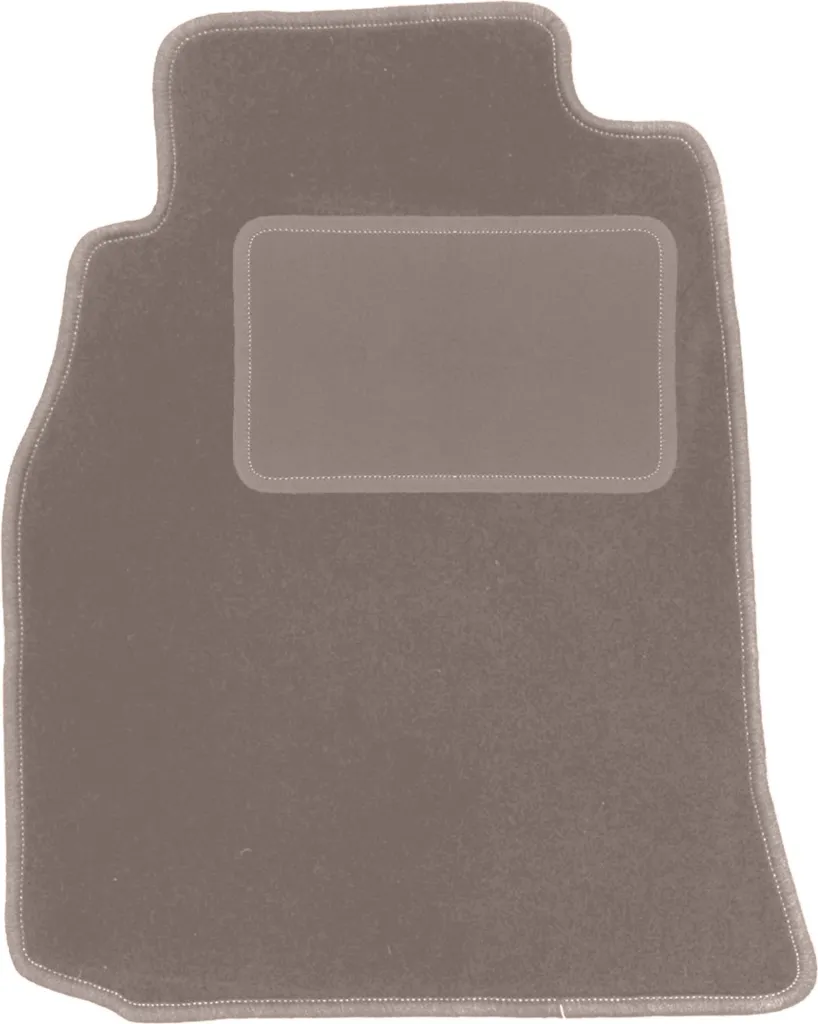 Tappetino conducente in velluto beige compatibile con Infiniti G35 CP (2002-2006, berlina, coupé) – con fissaggi – su misura