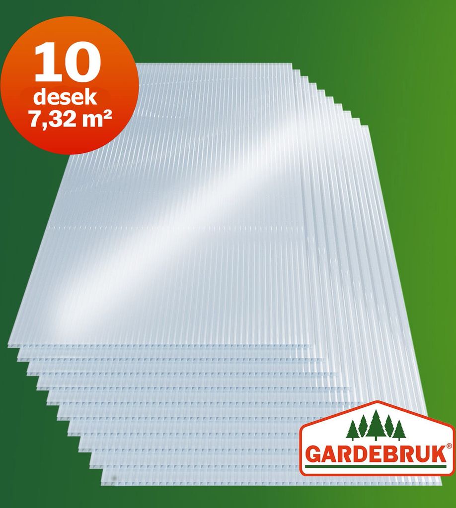 GARDEBRUK® 10x Doppelstegplatten 6mm Zuschneidbar Produktbild 10