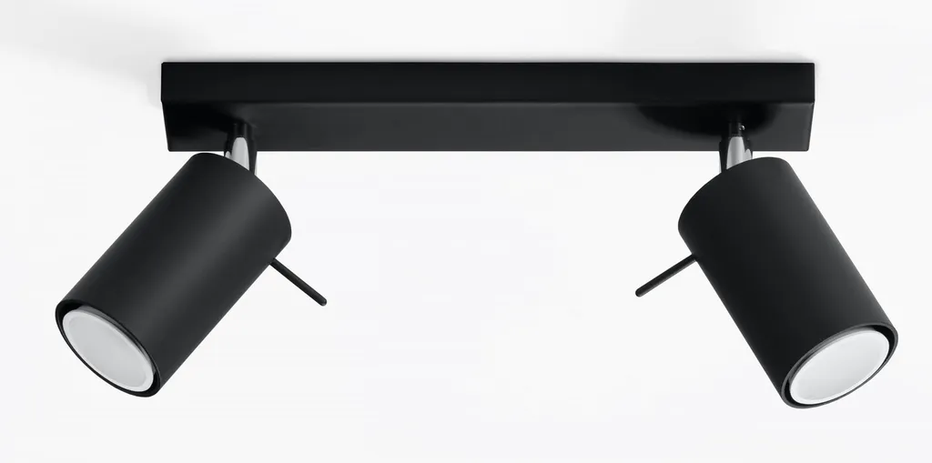 Sollux Lighting RING 2 SL.0092 | Offerta Lampada Soffitto Nera - 18