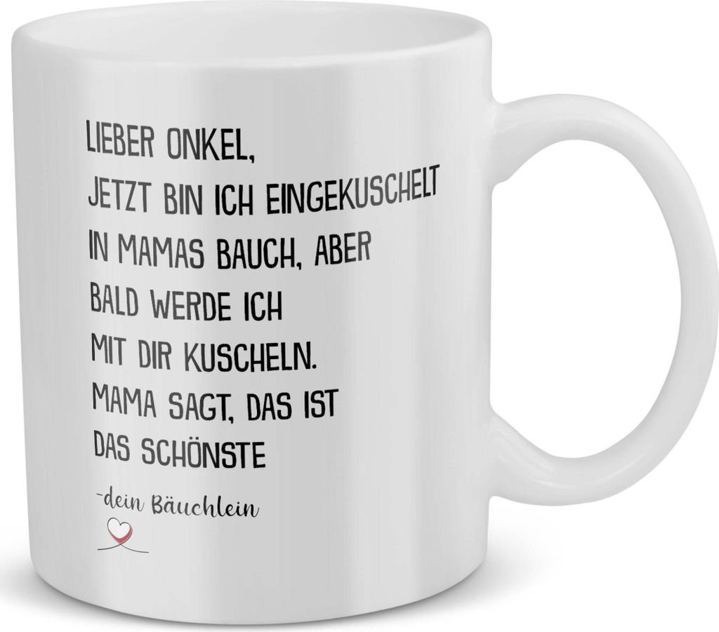 22Feels Du Wirst Onkel Schwangerschaft Geschenk Männer Werdender Onkel Schwanger Babyparty Babyshower Geschenkidee Kaffeetasse Haferl Geburtstag W...