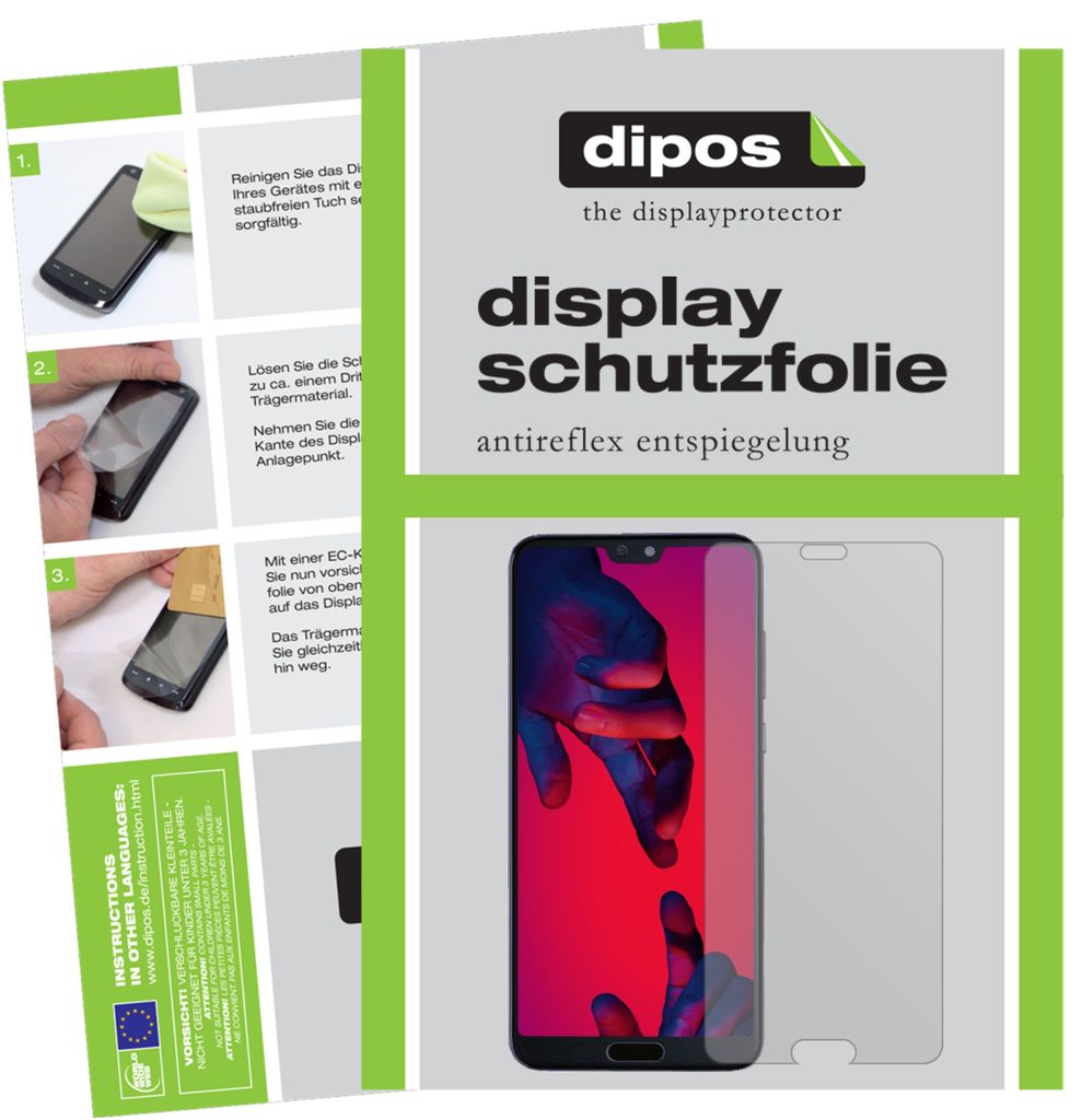 2x Schutzfolie für Huawei P20 Pro matt Displayschutzfolie Folie Display Schutz