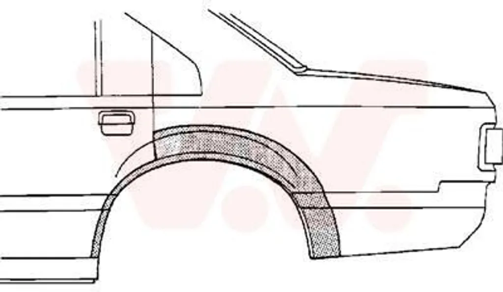 Panneau latéral VAN WEZEL en acier pour TOYOTA COROLLA E10 anticorrosion