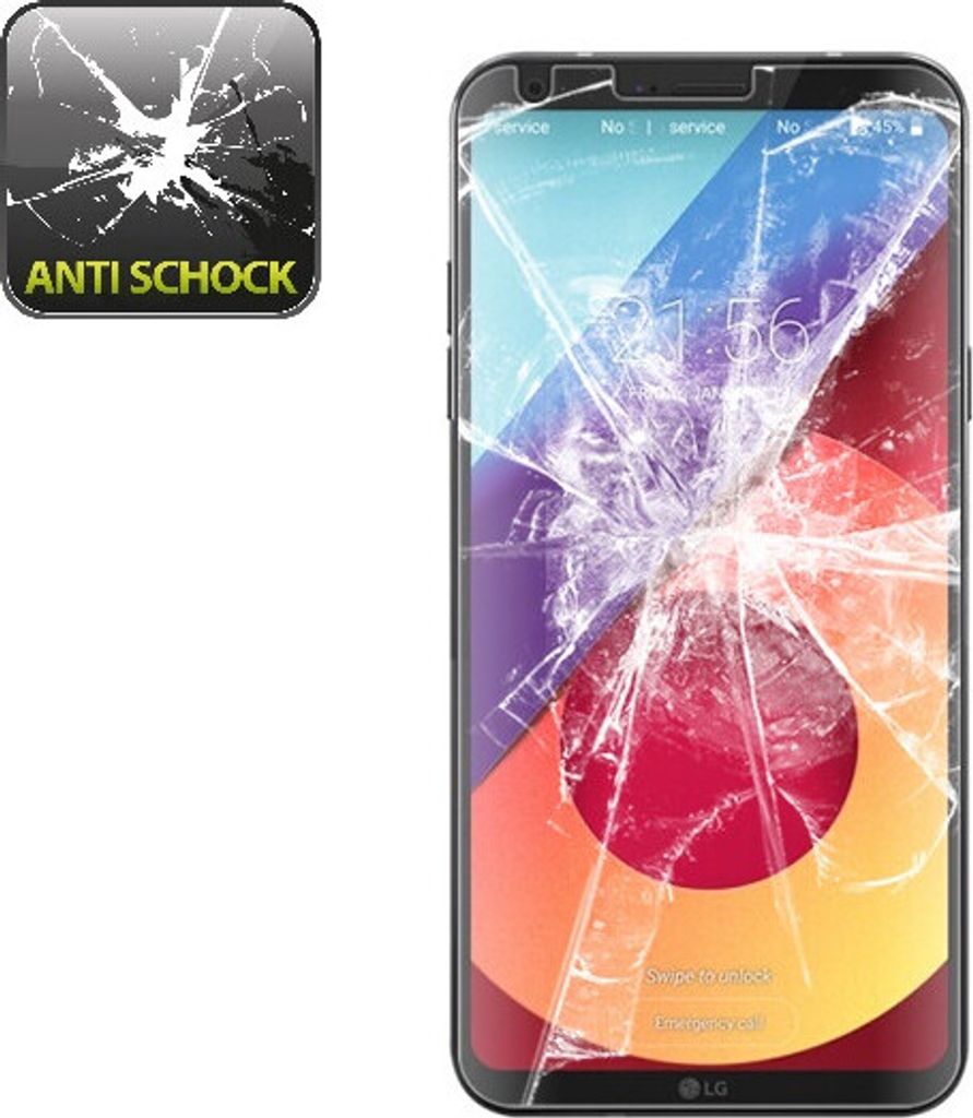 4x Panzerfolie für Lg Q6 ANTI-SCHOCK Displayfolie Displayschutzfolie HD KLAR