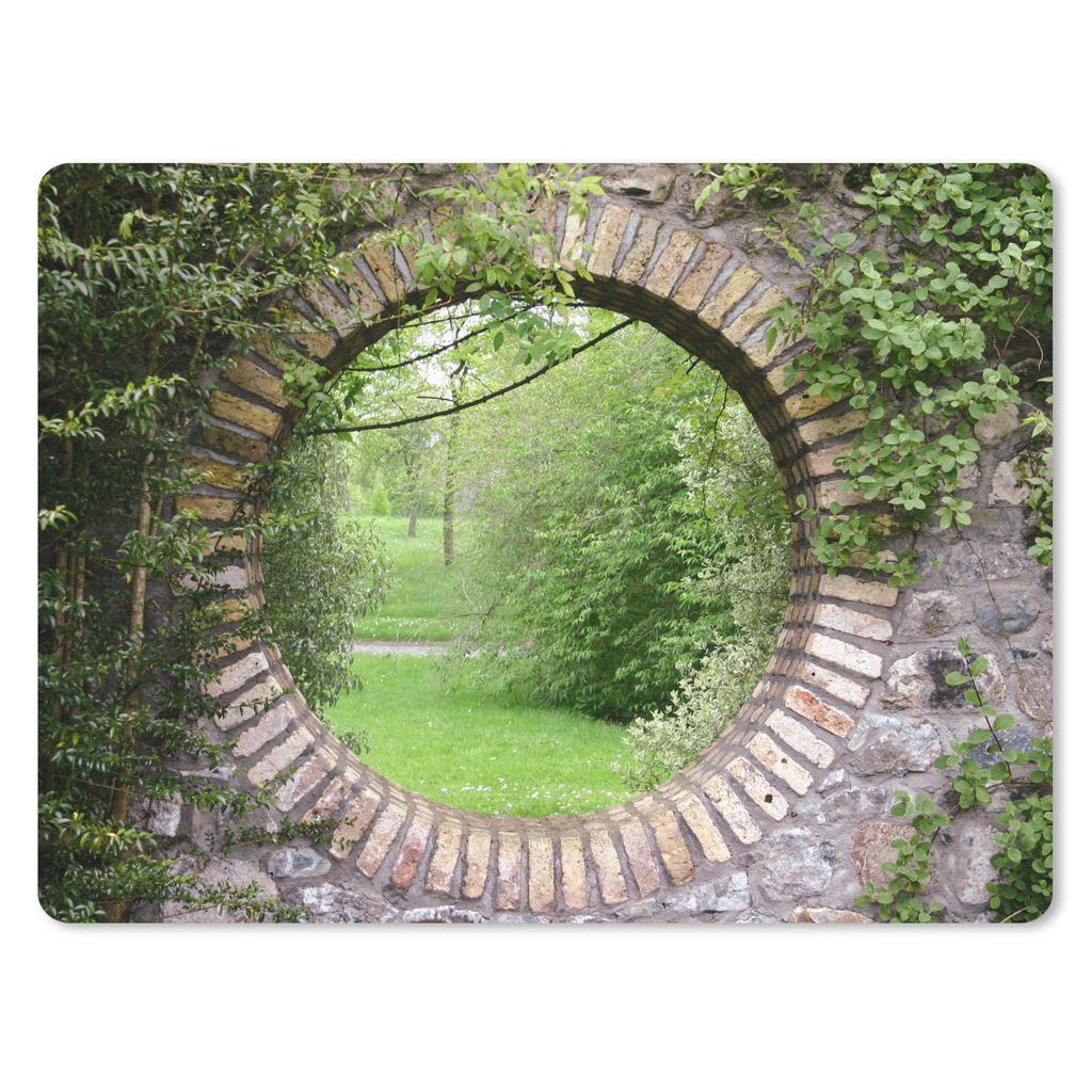 MuchoWow Mauspad Mousepad Park - Aussicht - Natur 23x19 cm - Mousepads - Maus Mat - Pad - Mausunterlage - Schreibtischunterlage - Mauspad