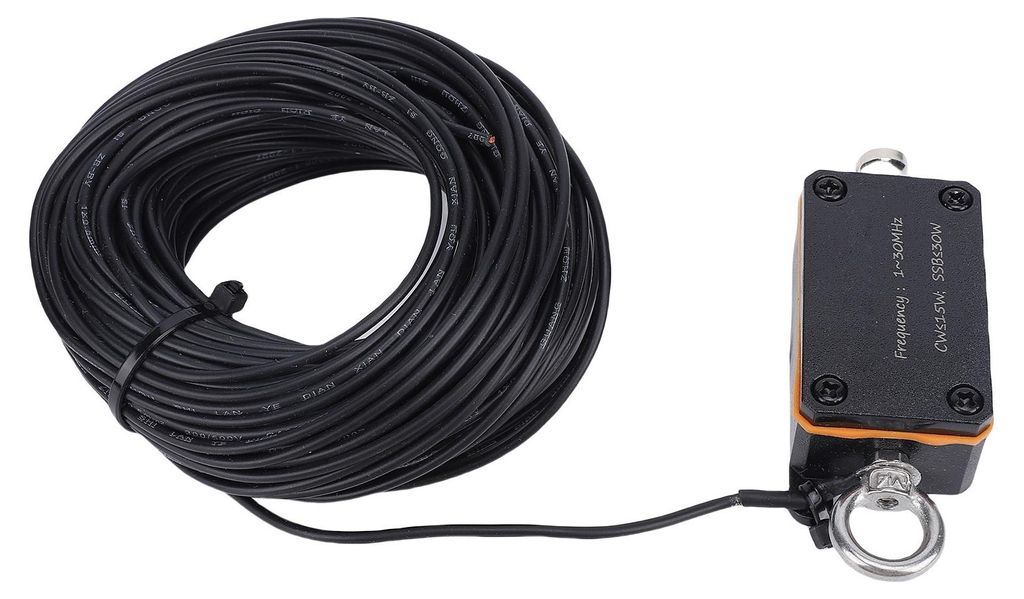 Kompakte 1:49-Balun-HF-Kurzwellenantenne mit Fed-Halbantennen-Breitband (1–30 MHz) für Funkgeräte