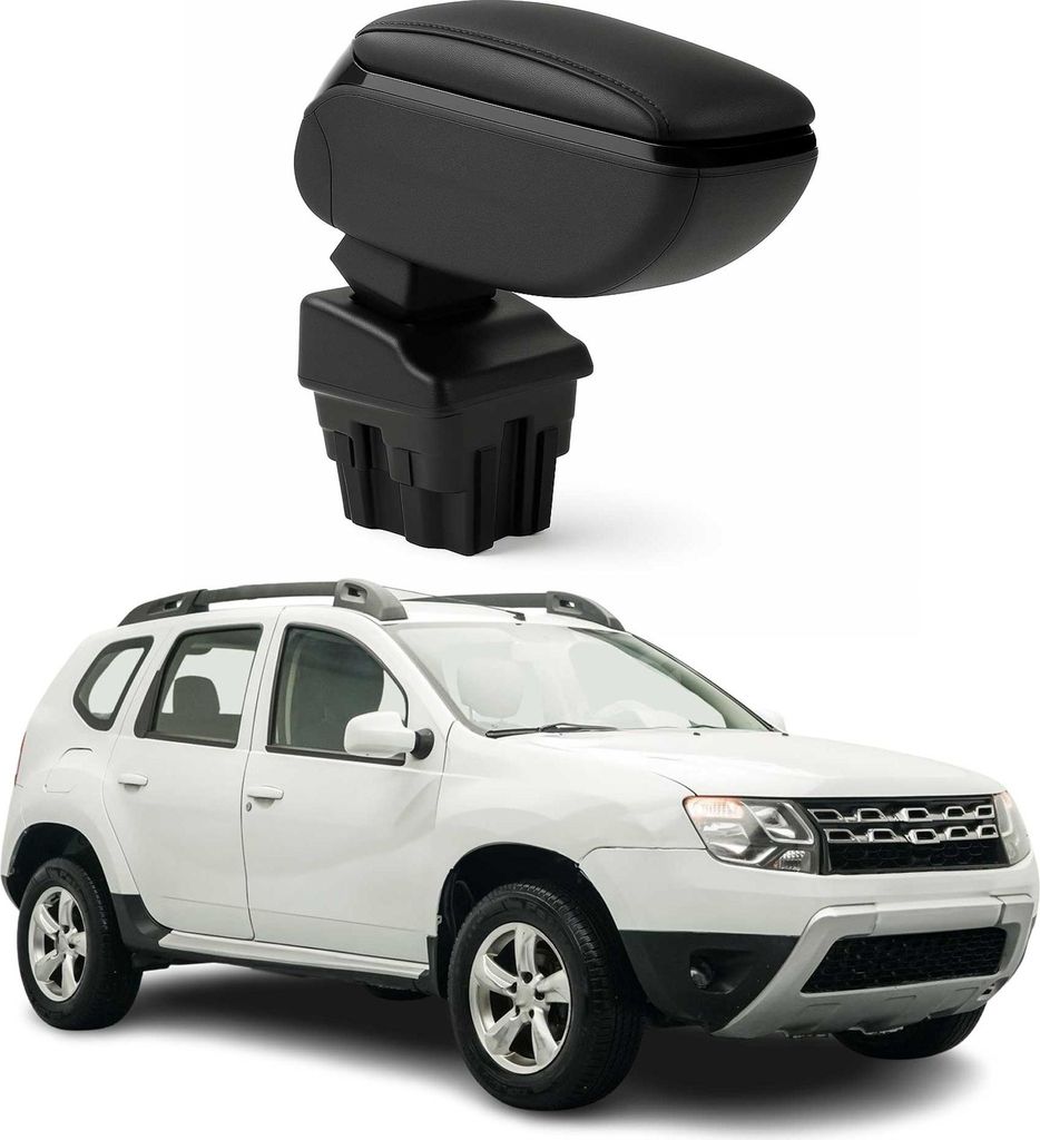 Accoudoir pour Dacia Duster 2010-2017 Vinyl Abs Noir Image du produit 