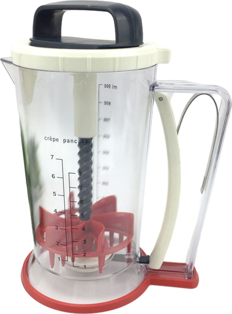 900-ml-Teigspender mit Messskala, geeignet für Pfannkuchenteig, Cupcake-, Waffel-, Muffin-, Crêpe- und Kuchenteig