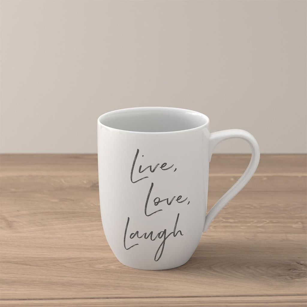 Villeroy&Boch - Kubek Statement 290ml „Live Love Laugh” Zdjęcie produktu 