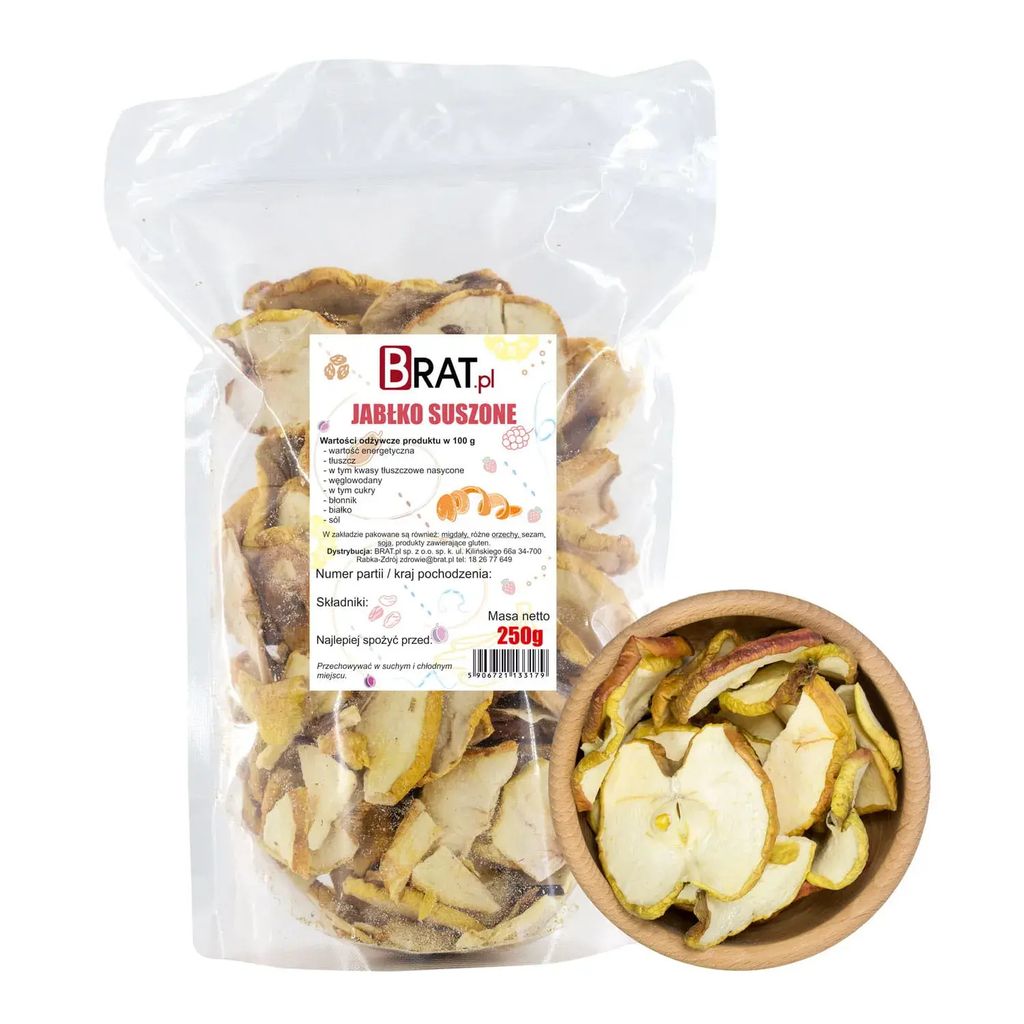 Sušená jablka 250g Brat.pl Obrázek produktu 