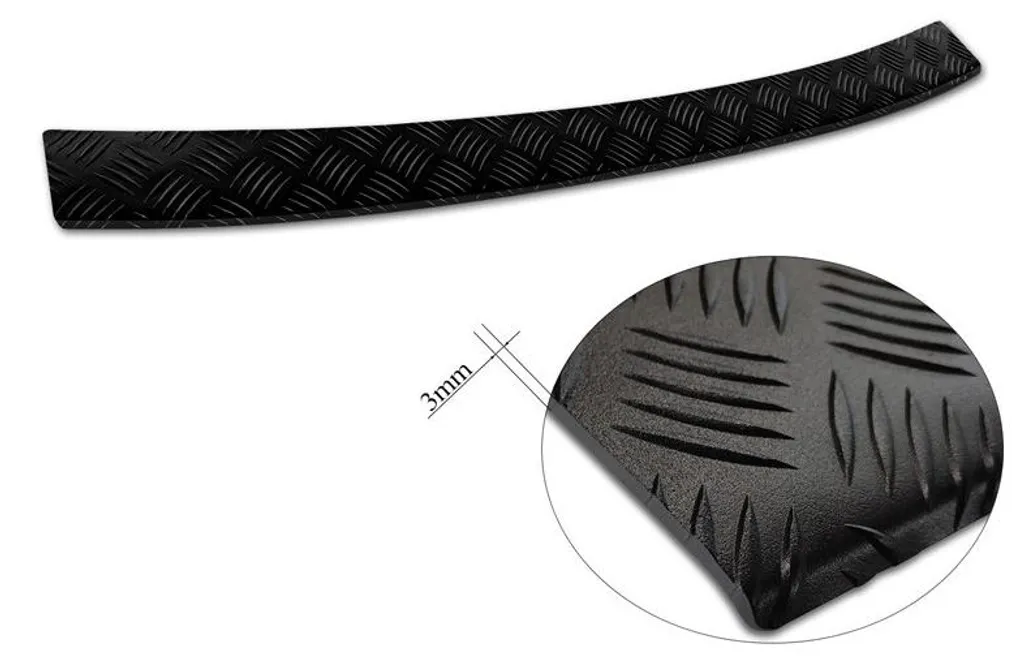 Protection de Pare-chocs Aluminium Noir Mat pour Volvo V60 II 2018