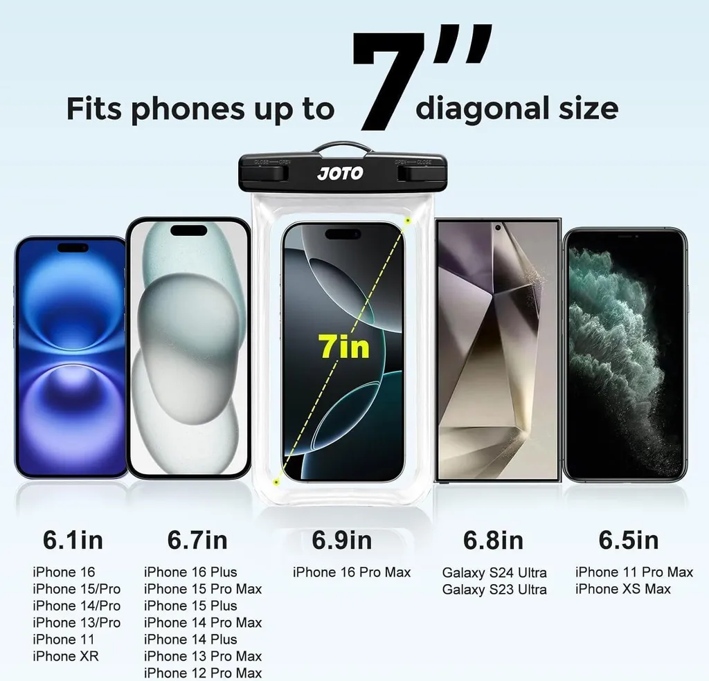 Housse étanche pour iPhone 15 Pro Max idéale pour plage et plongée