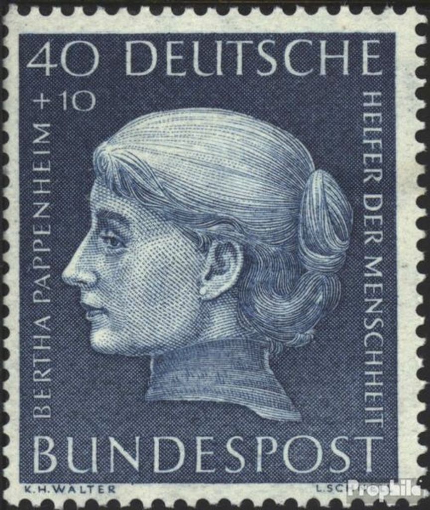 Briefmarken BRD (BR.Deutschland) 1954 Mi 203 gestempelt Helfer der Menschheit (V)