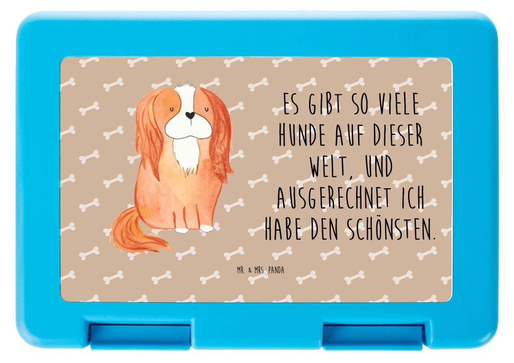 Mr. & Mrs. Panda Lunchbox Hund Cavalier King Charles Spaniel - Hundeglück - Geschenk, Bester, Vesperbox, Brotzeitbox, Spruch, Bento Box, Cockerspa...