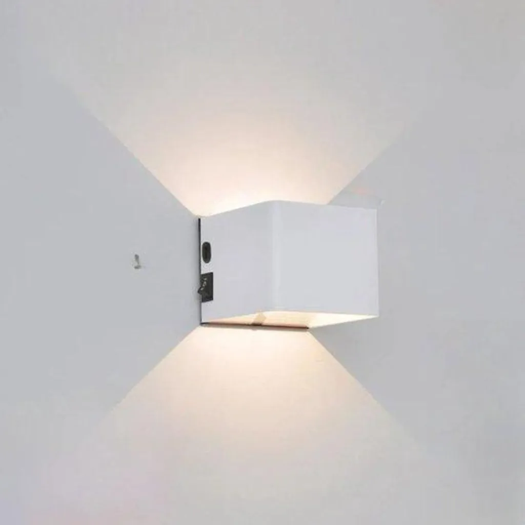 Lampe murale d'extérieur blanche avec détecteur de mouvement IP44