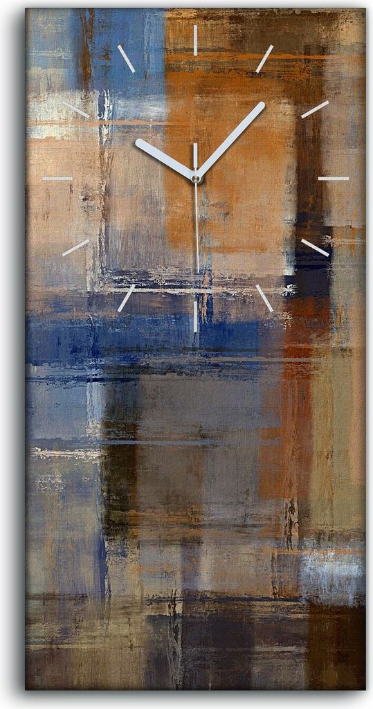 Dekor Leinwand Uhr Wandbilder Geräuschlos 30x60 Malerei Abstrakte Kunst - weiße Hände