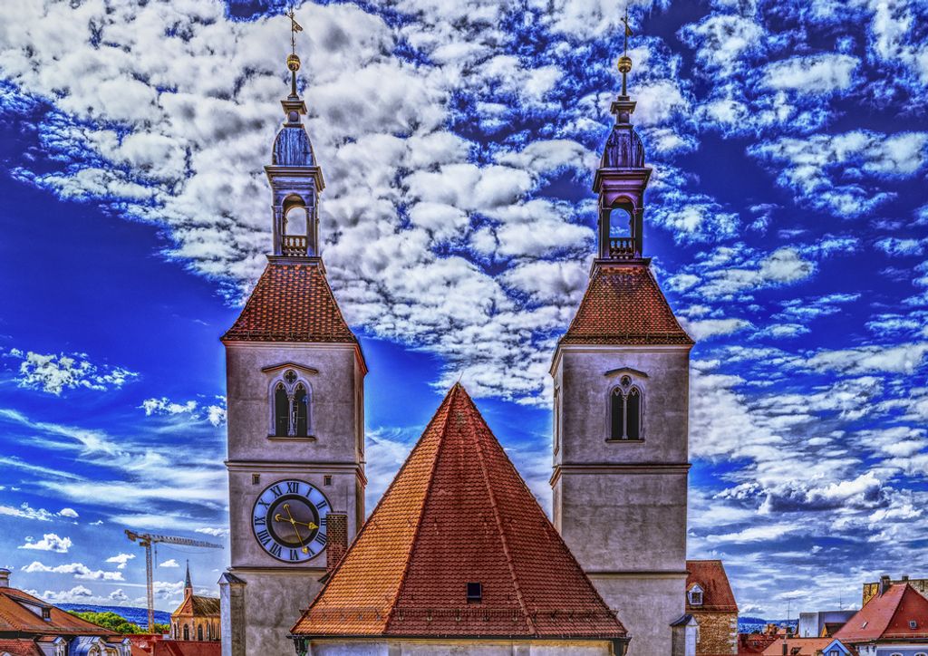 hansepuzzle 68315 - Kirchturm Puzzle, 260 Teile, Religion, 41,0 x 28,0cm mit hochwertiger Aufbewahrung, Kartonbox und wiederverschließbarem Beutel