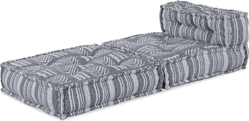 Canapé modulaire vidaXL gris : la solution tissu pour espaces modulables