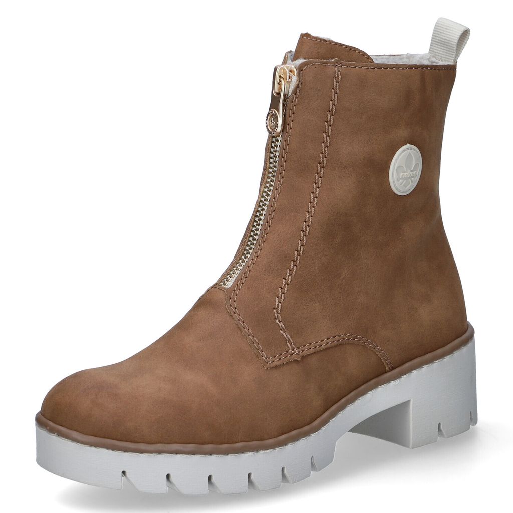 Rieker Komfort Stiefeletten Damen 31363137383537 Braun 38 EU