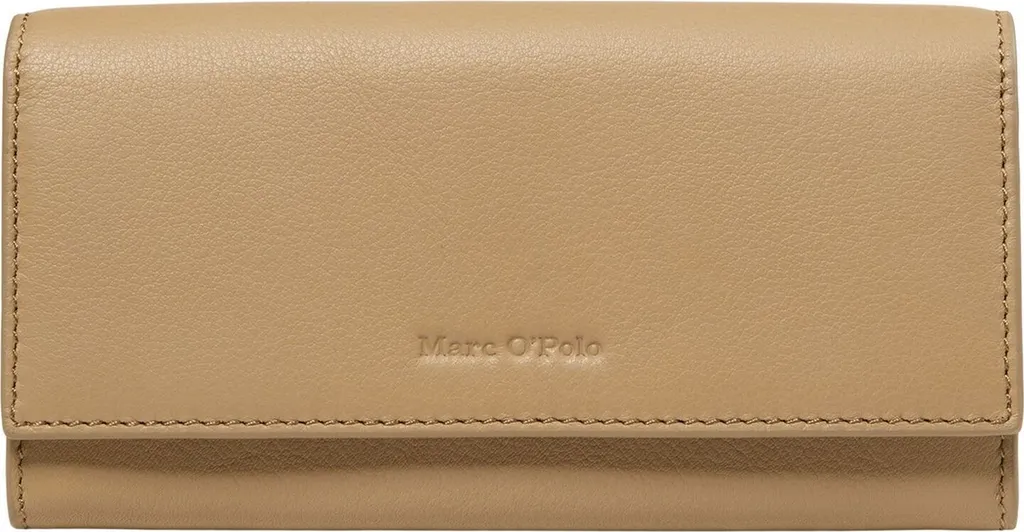 Grand portefeuille cuir Jessie Marc O'Polo beige contre le désordre
