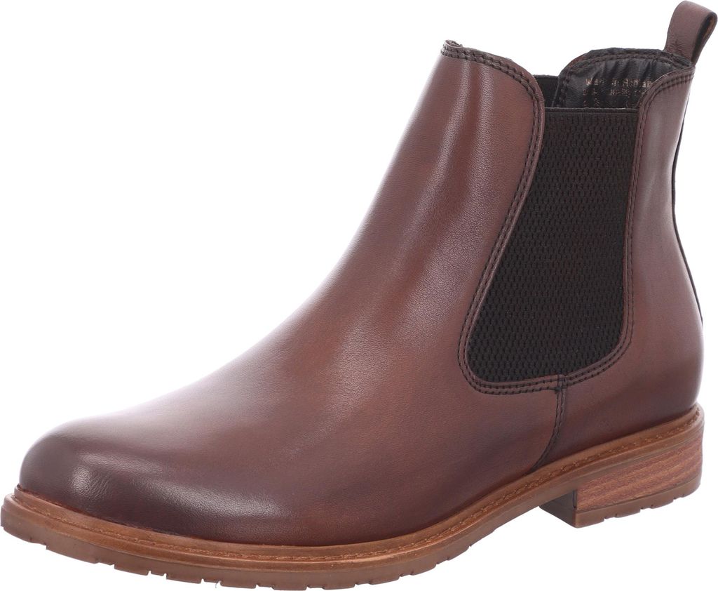 Tamaris 25056-356 Damen, Chelsea Boots, Leder, Muscat Produktbild 