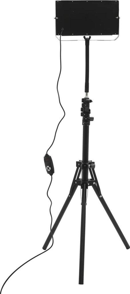 Infrarotlampe, Rotlicht-Wärmelampe mit Stativ, 33 W IP65, verstellbar, lindert Gelenk- und Muskelschmerzen, grau/schwarz