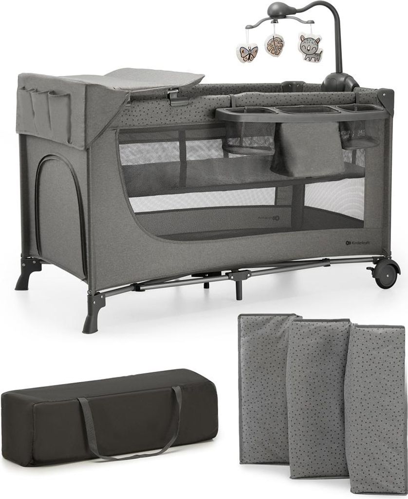 Kinderkraft JOY 2 Lit d'enfant 3 en 1 avec accessoires - Image du produit 