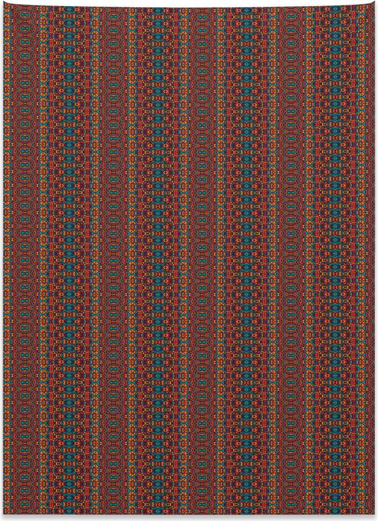 Abakuhaus afrikanisch Wandteppich, Indigene Folklore aus Weiches Mikrofaser Stoff Kein Verblassen Klare Farben Waschbar, 110 x 150 cm, Mehrfarbig