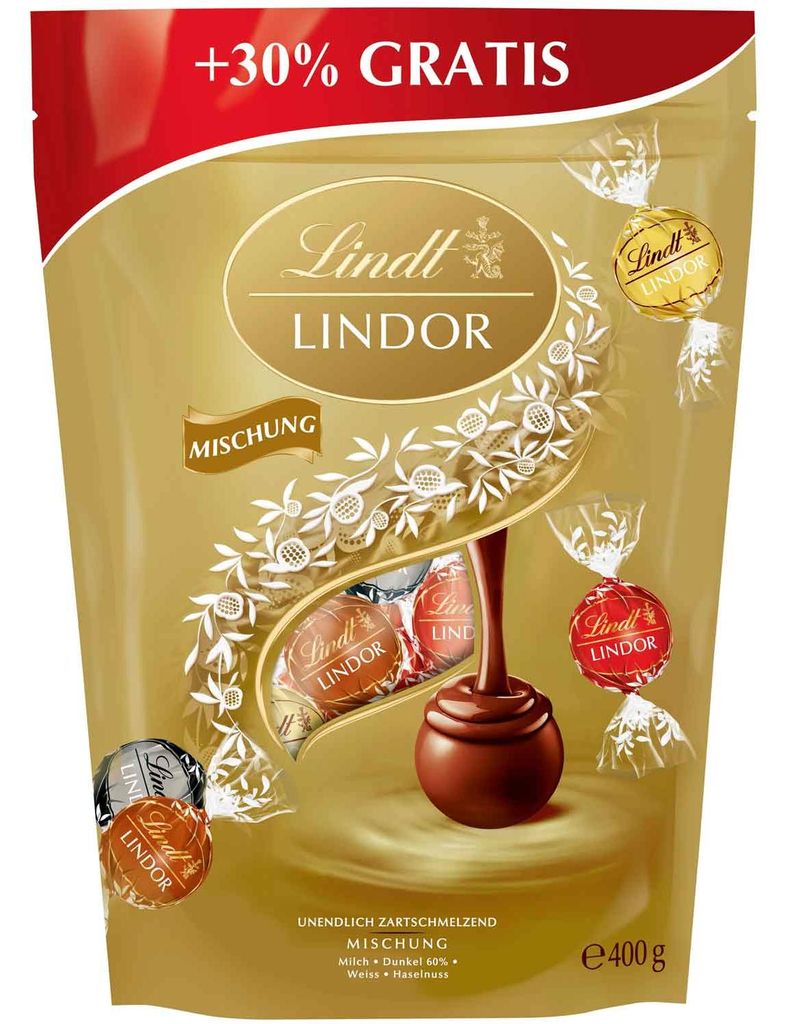 Lindt Lindor Kugeln Mischung 399g Produktbild 