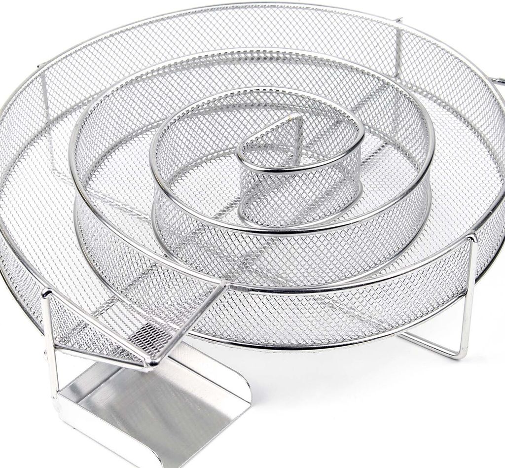 Wiltec BBQ Räucherschnecke aus Edelstahl 16x5cm, Brennzeit Produktbild 3