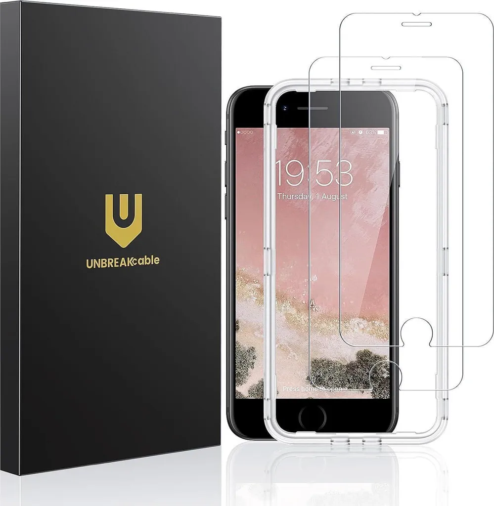 Protezione Schermo iPhone 8/7/6s UNBREAKcable 9H Vetro Anti-Urti