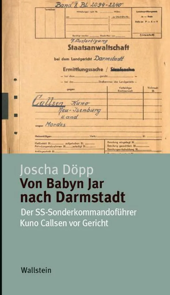 Mémoire de Babyn Jar à Darmstadt : le livre pour ne jamais oublier
