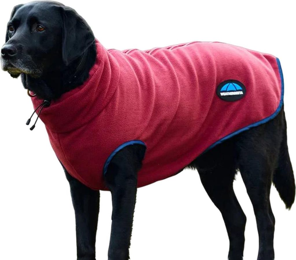 Weatherbeeta - Hundemantel "Comfitec", Fleece, Mit Reißverschluss WB2438 (30 cm) (Burgunderrot/Marine)