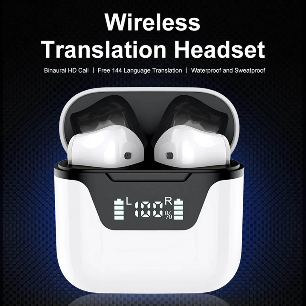 Écouteurs de traduction vocale Bluetooth V5.3 instantanée 144 langues - 11