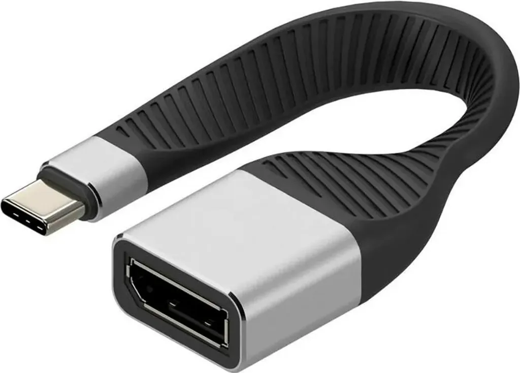 Adaptateur USB-C DisplayPort Femelle Solution Écran Noir et Signal